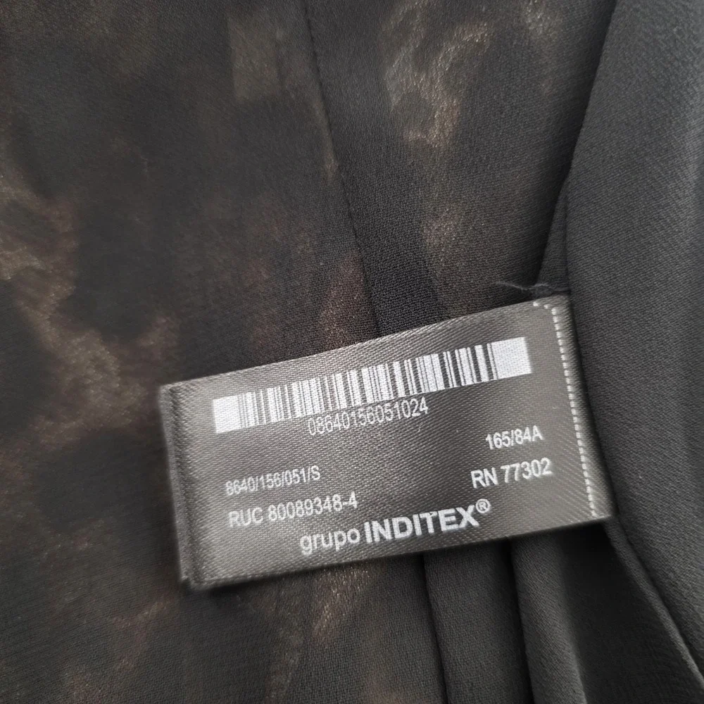 ZARA WOMAN  ANIMAL PRINT JACQUARD BLAZER ZW COLLECTION LEOPARD SIZE SMALL - Picture 11 of 12